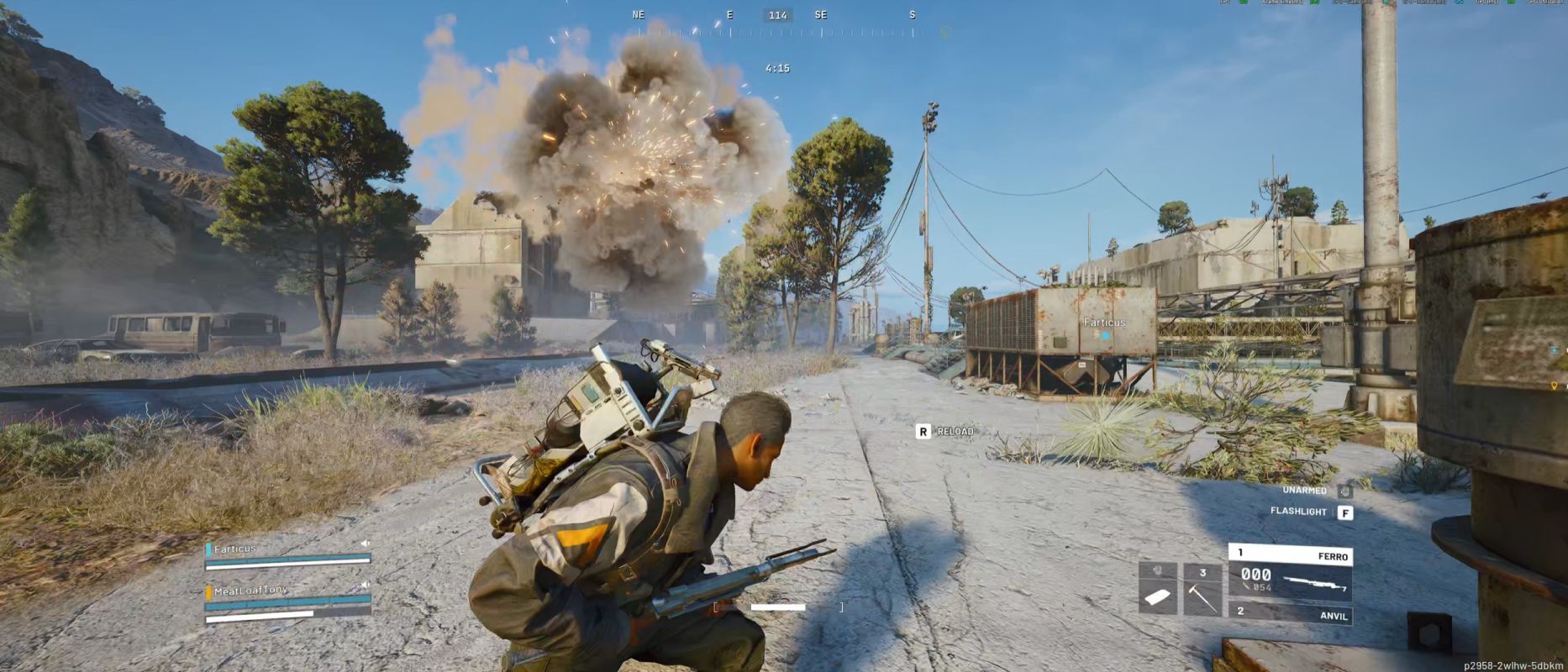 A bit of creative destruction involing a grappling hook and heavy explosives. (Credit : Embark Studios)